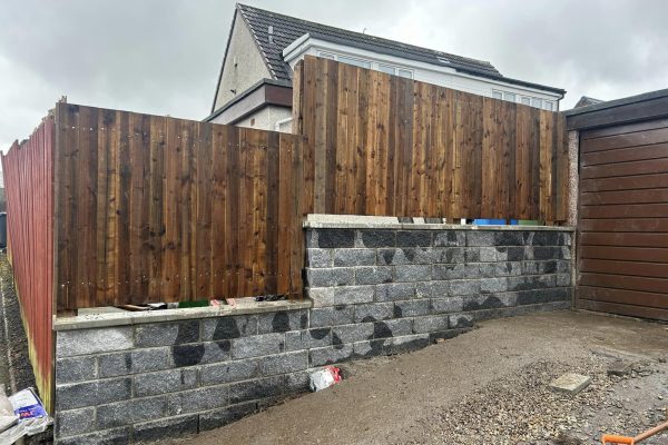 fencing above concrete