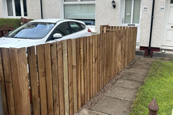 fencing around a car